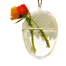 Vaso Decorativo De Vidro em Formato de Ovo Casa e Jardim – Elegância e Simplicidade na Sua Decoração.
