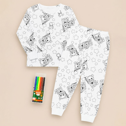 Pijama De Colorir Infantil