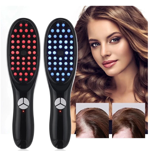 Escova Massageadora Therabrush LED Vibratório — Cuidado Capilar