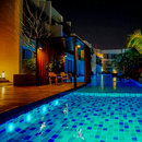 Kit Luminárias de Piscina RGB – Sem Fio Com Controle Remoto – Cores que Transformam Qualquer Ambiente