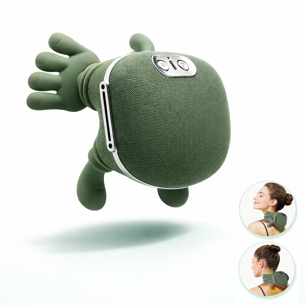 Massageador de Pescoço 4D com Aquecimento Duplo