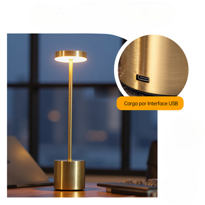 Luminária de Mesa Recarregável Sem Fio Casare – Elegância e Iluminação Sem Complicação