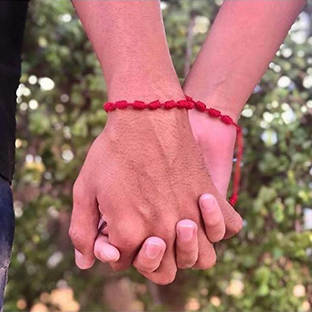 Pulseira Vermelha Kabbalah 7 Nós energia positiva