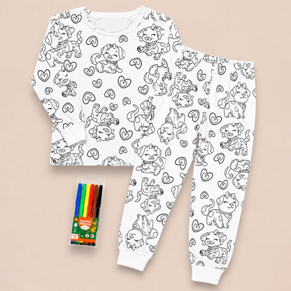 Pijama De Colorir Infantil