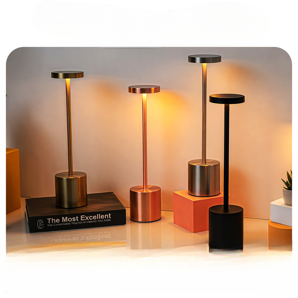 Luminária de Mesa Recarregável Sem Fio Casare – Elegância e Iluminação Sem Complicação