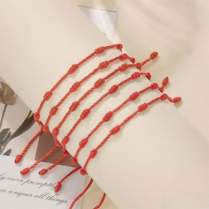 Pulseira Vermelha Kabbalah 7 Nós com frete grátis e desconto especial