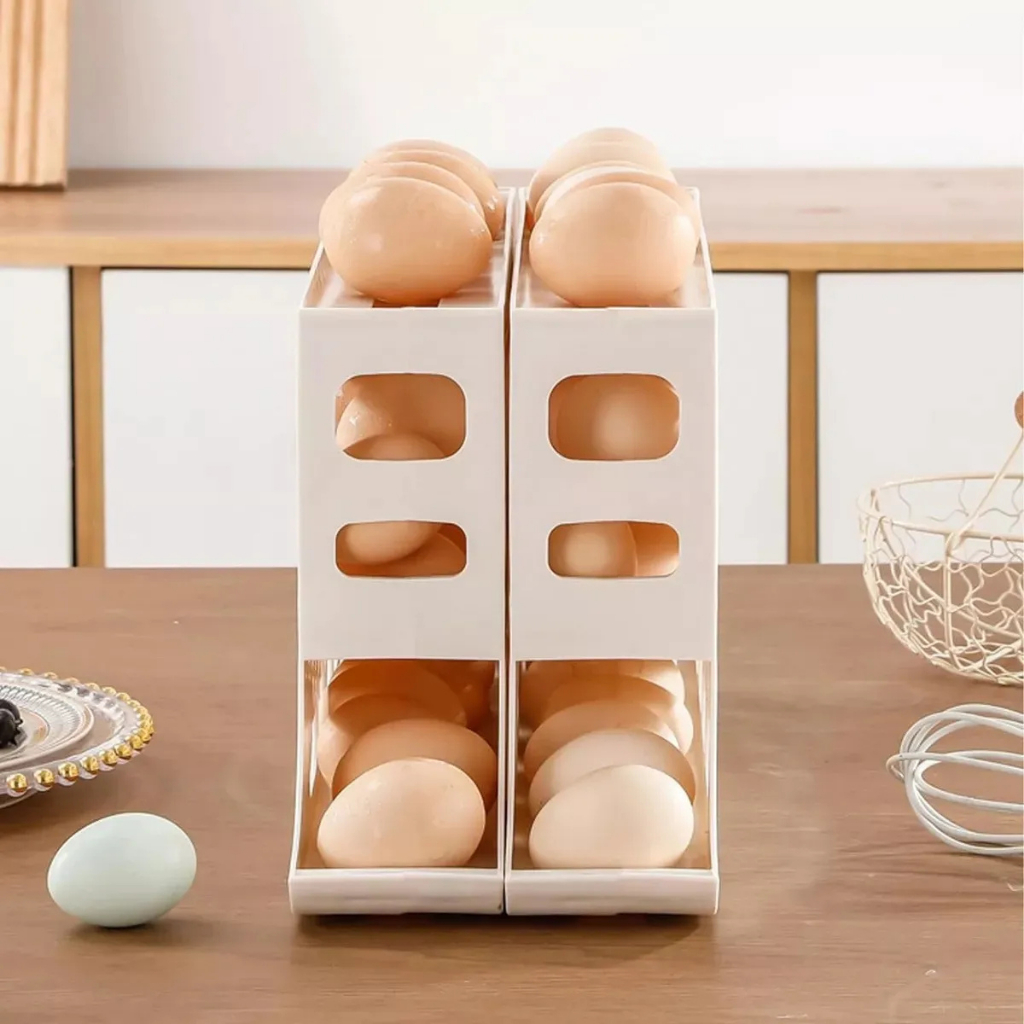 Organizador de Ovos EggSmart com Deslizamento Automático
