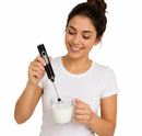 Batedor Misturador Mixer Elétrico para Bebidas Leite Café Portátil — Bebidas Cremosas e Mistura Rápida em Segundos