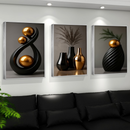 Kit 3 Molduras Decorativas Abstrato – Elegância e Estilo para Transformar Seu Ambiente