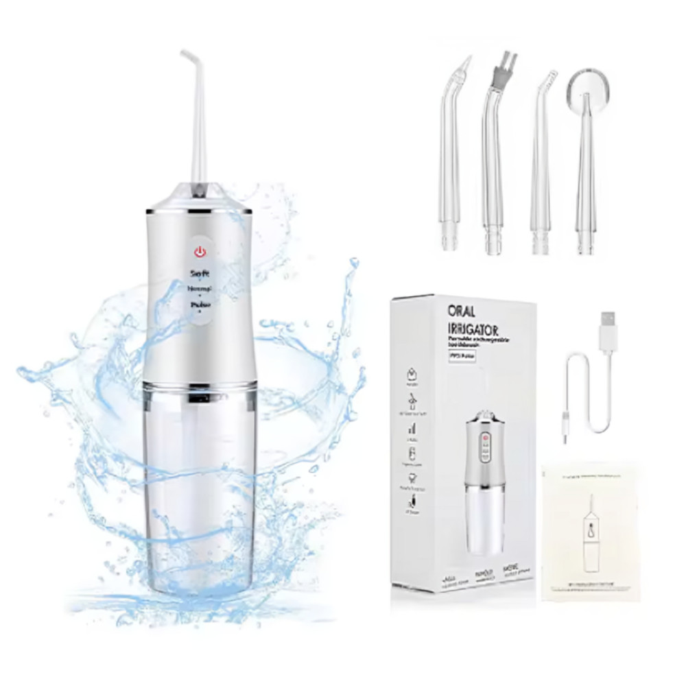 Irrigador Oral Portátil 3 em 1 HydroSmile Pro