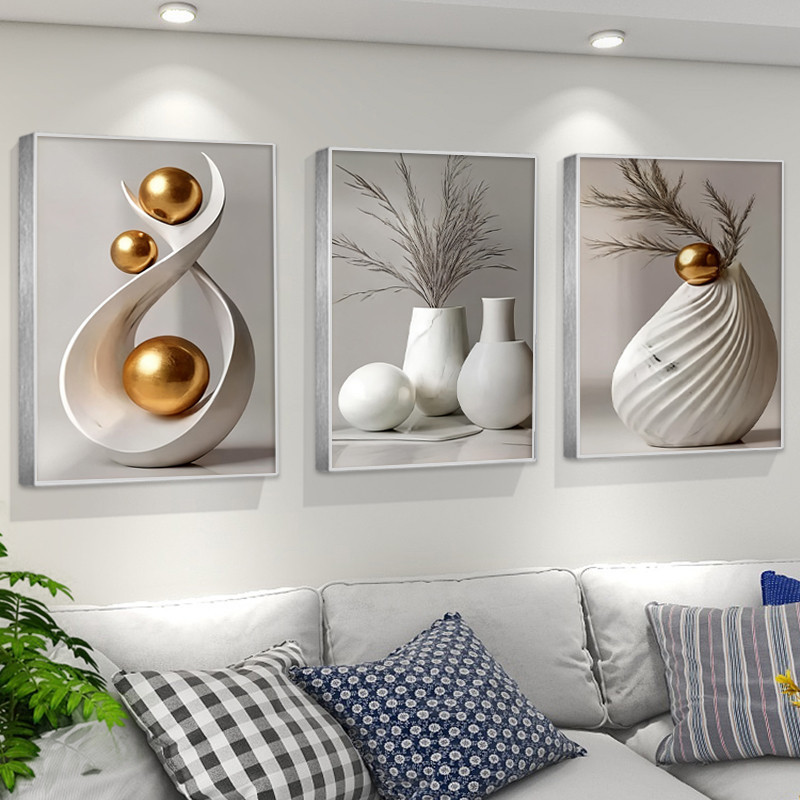 Kit 3 Molduras Decorativas Abstrato – Elegância e Estilo para Transformar Seu Ambiente