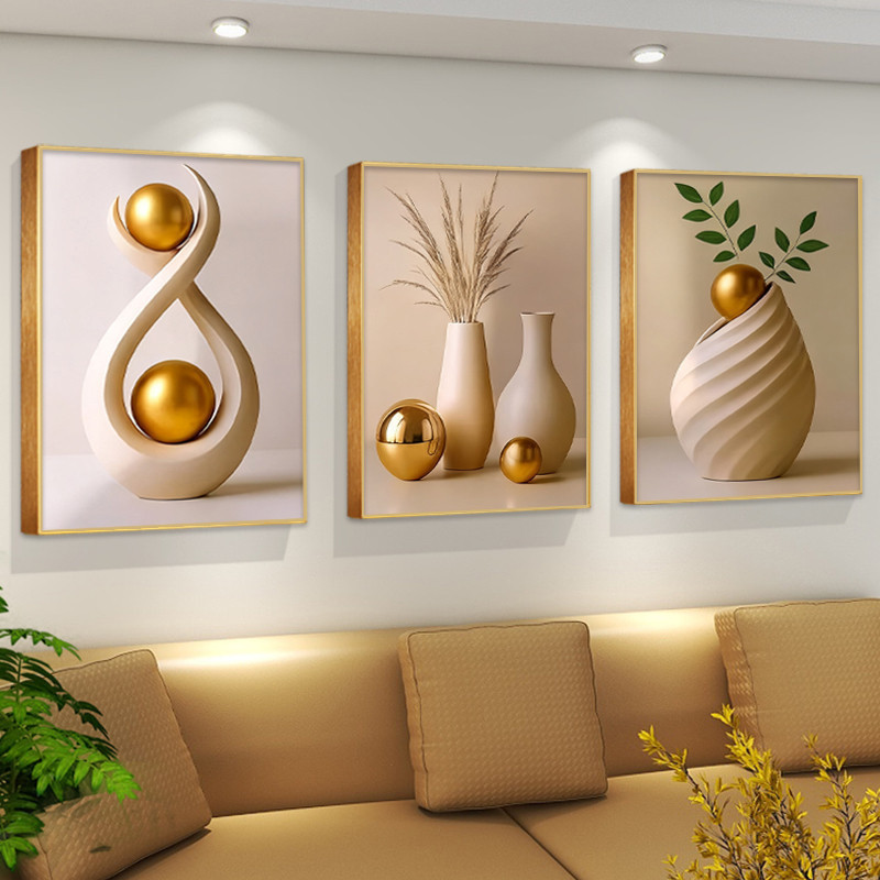 Kit 3 Molduras Decorativas Abstrato – Elegância e Estilo para Transformar Seu Ambiente