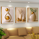 Kit 3 Molduras Decorativas Abstrato – Elegância e Estilo para Transformar Seu Ambiente